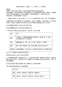 重庆实验外国语学校2025-2026学年高三上学期9月月考（二）历史试题（含答案）
