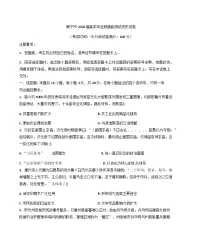 广西壮族自治区南宁市2025-2026学年高三上学期第一次摸底测试历史试题（含答案）
