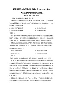 【历史】新疆维吾尔自治区喀什地区喀什市2025-2026学年高二上学期期中测试试题（学生版+解析版）