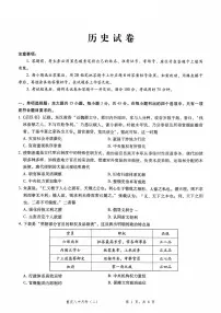 2026重庆市第八中学高三年级高考适应性月考卷（二）历史试卷（含答案）
