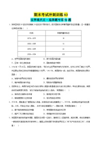 期末冲刺习题03 世界现代史·选择题专项50题-2024-2025学年高一历史下学期期末考点大串讲（统编版）含答案