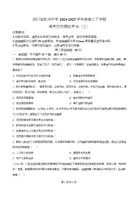 四川省成都市彭州中学2025届高三下学期模拟考试（三）历史试卷（Word版附解析）