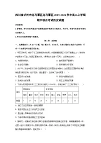 四川省泸州市龙马潭区龙马潭区2025-2026学年高二上学期期中联合考试历史试卷（学生版）