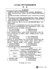 江苏省南通市海安市2026届高三年级上学期期中学业质量监测历史试卷（含答案）