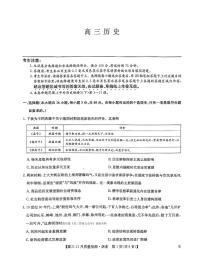 2025年九师联盟高三上学期11月历史试题及答案