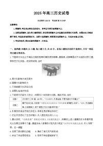 安徽省临泉第二中学2024-2025学年高三下学期期中考试历史试题-A4