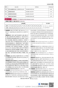 【历史答案】王后雄2025高考押题预测卷（安徽专版）