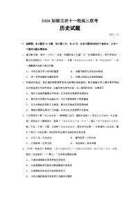2026届湖北省十一校高三联考历史试题（含答案）