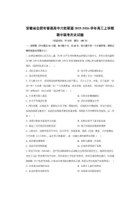 安徽省合肥市普通高中六校联盟2025-2026学年高三上学期期中联考历史试卷（学生版）