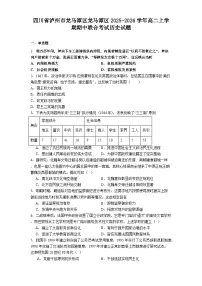 2025—2026学年度四川省泸州市龙马潭区龙马潭区高二上学期期中联合考试历史试题（含答案）