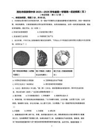 广东省茂名市田家炳中学2025-2026学年高一上学期统练（五）历史试卷（月考）