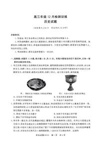 T8联考2026届高三上学期12月检测训练历史(河南)试卷+答案