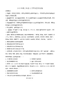 湖北省云学联盟2025-2026学年高二上学期12月考试历史试题（Word版附解析）