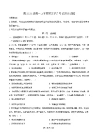 四川省泸州市泸县第五中学2025-2026学年高一上学期12月月考历史试题（Word版附解析）