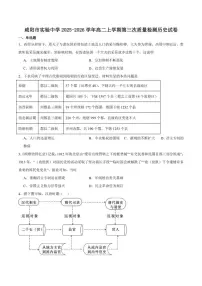 2025-2026学年陕西省咸阳市实验中学高二上学期第三次质量检测历史（含答案）试卷