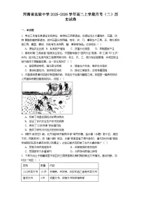 2025—2026学年度河南省实验中学高二上学期月考(二)历史试卷(解析版)
