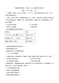 湖南省沅澧共同体2024-2025学年高一上学期期末考试历史试卷（含答案）