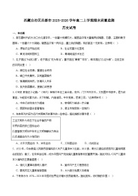 西藏自治区昌都市2025-2026学年高二上学期期末考试历史试题（Word版附答案）