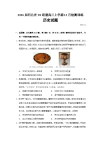 河北省T8联盟2026届高三上学期12月检测训练历史试卷（Word版附答案）