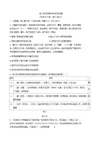 2025—2026学年度山西省晋中市平遥县第二中学校高二上学期期中考试历史试题（含答案）