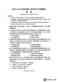 广西河池市2025-2026学年高三上学期2月期末历史试题（含答案）