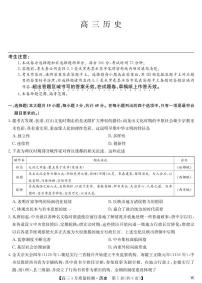 湖北省九师联盟2025届高三下学期4月质量检测（W）历史试卷（含答案）