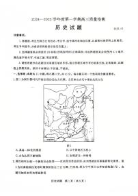 山东省济宁市2024-2025学年高三上学期1月期末考试 历史试卷（含答案）