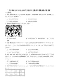 2025-2026学年四川省达州市高二上学期期末教学质量监测历史试卷（含答案）