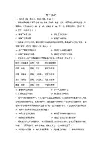 2026届河南省濮阳市范县高三下学期模拟测试（二）历史试题（含答案）