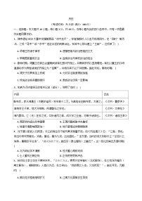 2026届安徽省太和中学高三下学期第一次质量检测历史试题（含答案及解析）