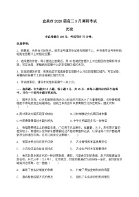 湖北宜昌市二模2026届高三下学期3月调研考试 历史试题+答案