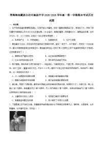 青海省海南藏族自治州高级中学2025-2026学年高一上学期期末历史试卷（含答案）