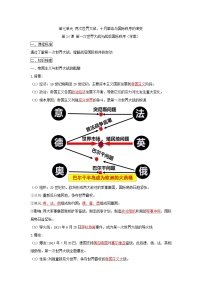 高中历史人教统编版(必修)中外历史纲要(下)第七单元 世界大战、十月革命与国际秩序的演变第14课 第一次世界大战与战后国际秩序	学案设计