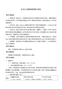 高中历史第19课 社会主义国家的发展与变化优秀学案设计