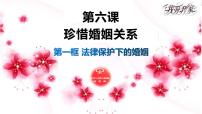 高中政治思品人教统编版选择性必修2 法律与生活第二单元 家庭与婚姻第六课 珍惜婚姻关系法律保护下的婚姻备课课件ppt