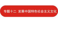 全国通用高中政治一轮复习《专题十二   发展中国特色社会主义文化》课件