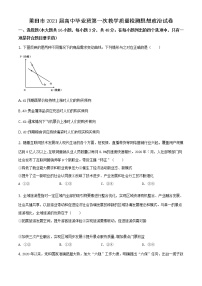 福建省莆田市2021届高三一模政治试题