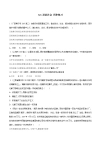 政治 (道德与法治)人教统编版第三单元 全面依法治国第八课 法治中国建设法治社会综合训练题