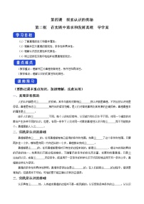 高中政治 (道德与法治)人教统编版必修4 哲学与文化在实践中追求和发展真理导学案