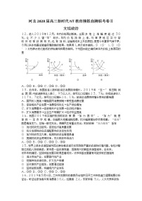 2020河北省高三下学期新时代NT教育模拟自测联考卷Ⅱ政治试题含答案