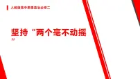 政治 (道德与法治)人教统编版坚持“两个毫不动摇”背景图ppt课件