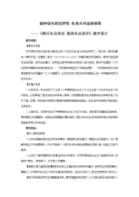 人教统编版必修2 经济与社会综合探究 践行社会责任 促进社会进步获奖教案