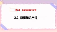 政治 (道德与法治)选择性必修2 法律与生活尊重知识产权获奖课件ppt