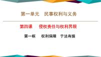 选择性必修2 法律与生活权利保障 于法有据一等奖课件ppt