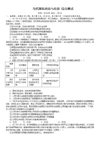 当代国际政治与经济 综合测试  2022-2023学年高三政治一轮复习统编版选择性必修一当代国际政治与经济