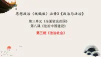 人教统编版必修3 政治与法治法治社会备课课件ppt