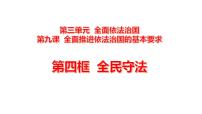 高中政治 (道德与法治)人教统编版必修3 政治与法治全民守法授课ppt课件