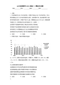 山东省淄博市2023届高三三模政治试题(无答案)