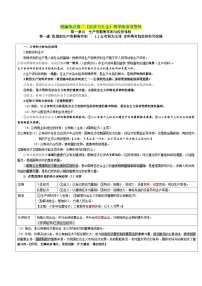 第一课 我国的生产资料所有制——【期末复习】高中政治章节知识点梳理(统编版必修二)
