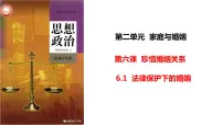 高中政治 (道德与法治)人教统编版选择性必修2 法律与生活第二单元 家庭与婚姻第六课 珍惜婚姻关系法律保护下的婚姻背景图课件ppt